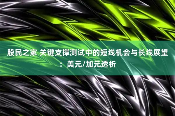 股民之家 关键支撑测试中的短线机会与长线展望：美元/加元透析